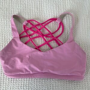 lululemon free to be wild bra size 4 pink